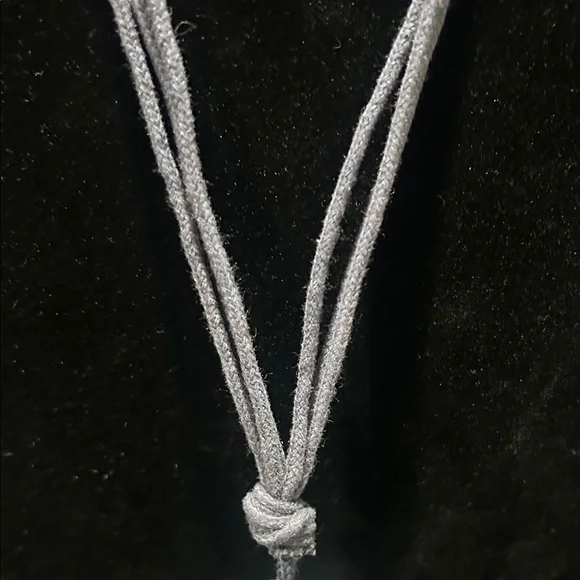 Christopher & Banks Blue and Silver Beaded Necklace - Picture 5 of 15